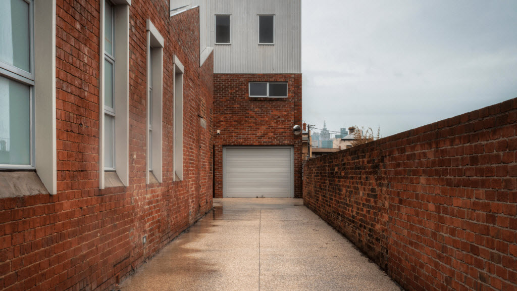 concrete around house